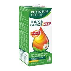 Sirop Toux et Gorge 120ml Effet 8 en 1 Phytosun Aroms