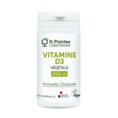 Vitamine D3 2000 UI Végétale 60 Comprimés D. Plantes