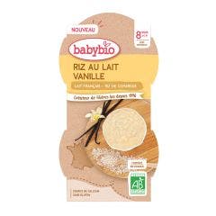 Riz au Lait de Vache Bio 225g Vanille de Madagascar Babybio