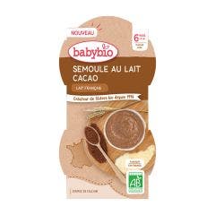 Semoule au Lait de Vache Cacao 225g 6 Mois et Plus Babybio