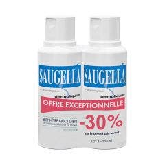 Soin Lavant Doux Toilette Intime Et Corporelle 2x250ml Dermoliquide Saugella