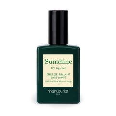 Top Coat Sunshine 15ml Soins Effet Gel Brillant Sans Lampe Manucurist