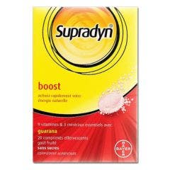 Boost Guarana 20 Comprimes Effervescents Gout Fruite Supradyn