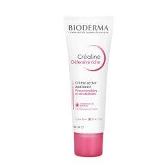 Crème Active Apaisante 40ml Crealine Defensive Riche Peaux Sensibles et Sensibilisées Bioderma