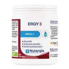 Ergy 3 180 Capsules Oméga 3 Nutergia
