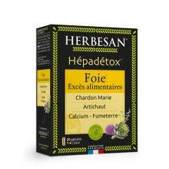 Hépadetox Excès Alimentaire 30 gélules Herbesan