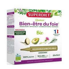 Quator Bien-être du foie Bio 20 unidoses de 15ml Superdiet