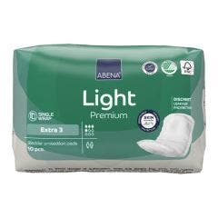 Protection Adhésive Femme 4G 33x11cm x10 Light Extra 3 Incontinence Modérée Jour Abena