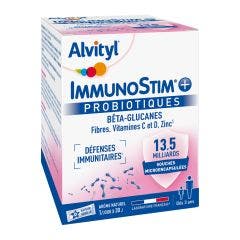Immunostim Probiotiques 30 sachets Défenses Immunitaires Alvityl