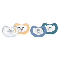 Sucettes Physiologiques Silicone x2 18 Mois et Plus Dodie