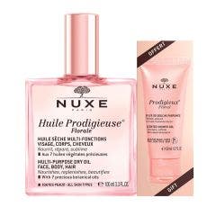 Huile sèche multi-fonctions 100ml + Gelée de douche Prodigieux Floral 30ml Prodigieux® Floral Nuxe