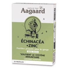 Pastille Au Propolis Sans Sucre Echinacéa + Zinc 24 Pastilles Aagaard Propolis