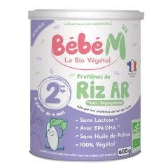 Protéines de Riz AR Bio 600g Bébé M 2eme Age Dès 6 Mois La Mandorle
