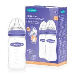 Biberon Avec Tétine Natural Wave 2x240ml Lansinoh