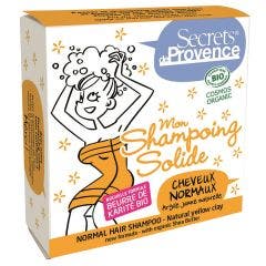 Shampoing solide Cheveux normaux Argile Jaune naturelle Bio 85g Secrets de Provence