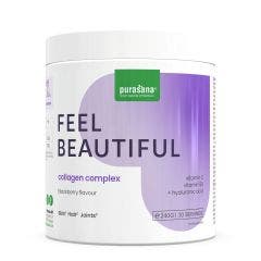 Feel Beautiful Poudre Beauté 240g Collagène Complexe Saveur Mûre Purasana
