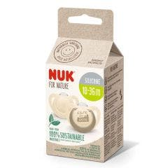 Sucettes Physiologiques En Silicone x2 For Nature 18 à 36 Mois Nuk