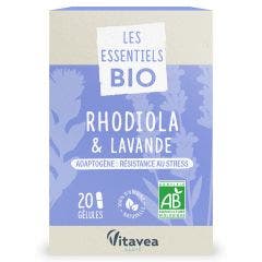 Rhodiola & Lavande Bio 20 Gélules Nutri'sentiels Nutrisante