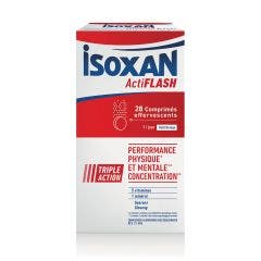 Actiflash 28 Comprimes Effervescents Performance physique et mentale Isoxan