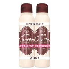 Déodorant Homme Anti Transpirant 48H Spray 2x150ml Absorb + Rogé Cavaillès