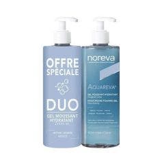 Gel Moussant Hydratant 2x400ml Visage et Corps Peaux déshydratées Noreva