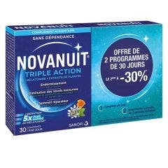 Triple Action 2x30 Gelules Novanuit