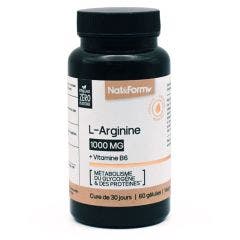 L-Arginine 60 Gélules Premium Nat&Form