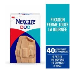 Assortiments de Pansements x40 Nexcare Duo Tenue 24h 3M