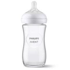 Biberon En Verre 240ml Natural Response 1 Mois et + Avent