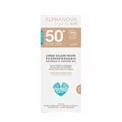 Crème Teintée Claire Très Haute Protection Spf50+ Bio 50g Organic Sun Peaux Sensibles et Réactives Alphanova