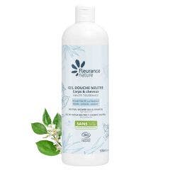 Gel Douche Neutre 500ml A l'Aloe Vera et Eau Florale d'Oranger Corps et Cheveux Fleurance Nature
