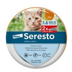 Collier Antiparasitaire Pour chat x 2 Seresto