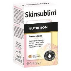 Nutrition 40 Capsules Skinsublim Peaux Sèches Nutreov