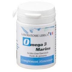 Omega 3 Marin Huile De Poissons 60 Capsules Lereca