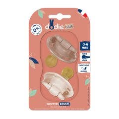 Sucette Ronde Symétrique x2 0 à 6 Mois Dodie
