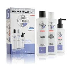 Kit Systeme 5 Soin Densifiant Cheveux Traites Chimiquement Et Legerement Clairsemes 350ml Nioxin