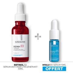 Sérum anti-rides au Rétinol Régénérant 30 ml + Hyalu B5 Sérum 10ml offert Retinol B3 La Roche-Posay