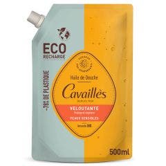 Eco Recharge Huile De Douche Veloutante Amande Bio 500ml Surgras Actif Peaux Sensibles Rogé Cavaillès