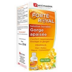 Solution Buvable Gorge Apaisée 120ml Forté Royal Dès 3 Ans Goût Caramel Forté Pharma
