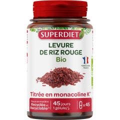 Levure De Riz Rouge Bio 45 gélules Superdiet