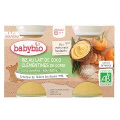 Riz au Lait 2x130g Mes 1ers Fondants Dès 8 Mois Babybio