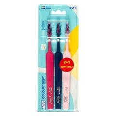 Brosses à Dents Souples x3 Colour Soft Tepe