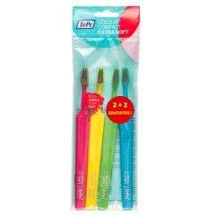 Brosses à Dents Souples x4 Extra Soft Colour Compact Tepe