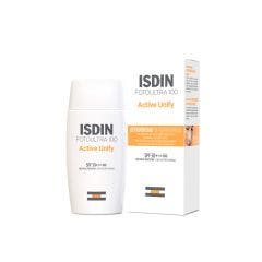 Crème solaire visage dépigmentante SPF50+ 50ml Active Unify FotoUltra 100 Isdin