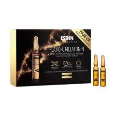 Sérum visage de nuit réparateur et antioxydant à la vitamine C 30 ampoules x 2ml Flavo-C Melatonin Isdin