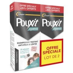 Shampoing Traitant Anti-Poux & Lentes 2x250ml Pouxit