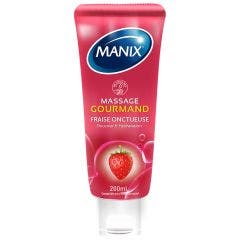 Gel Fraise Onctueuse 200ml Massage Gourmand Manix