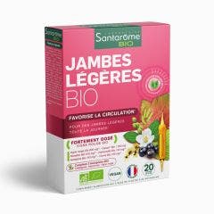 Jambes Légères Bio 20 ampoules Favorise la circulation Santarome