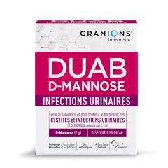 DUAB D-Mannose 7 sachets Infections urinaires Granions