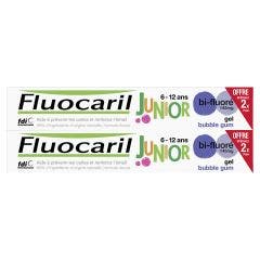 Dentifrice Junior 6-12 Ans Gel Bubble 2x75ml Fluocaril